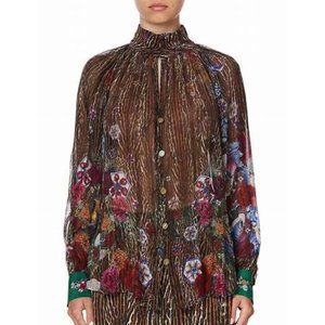 Camilla 'MYTHICAL CREATURES' Chiffon Silk Blouse